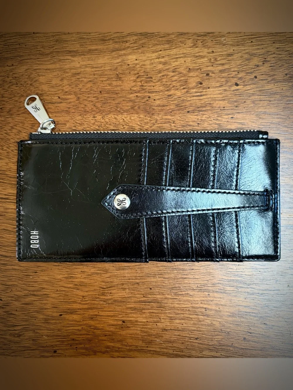 🌷HOBO Black Leather Card Holder/Wallet